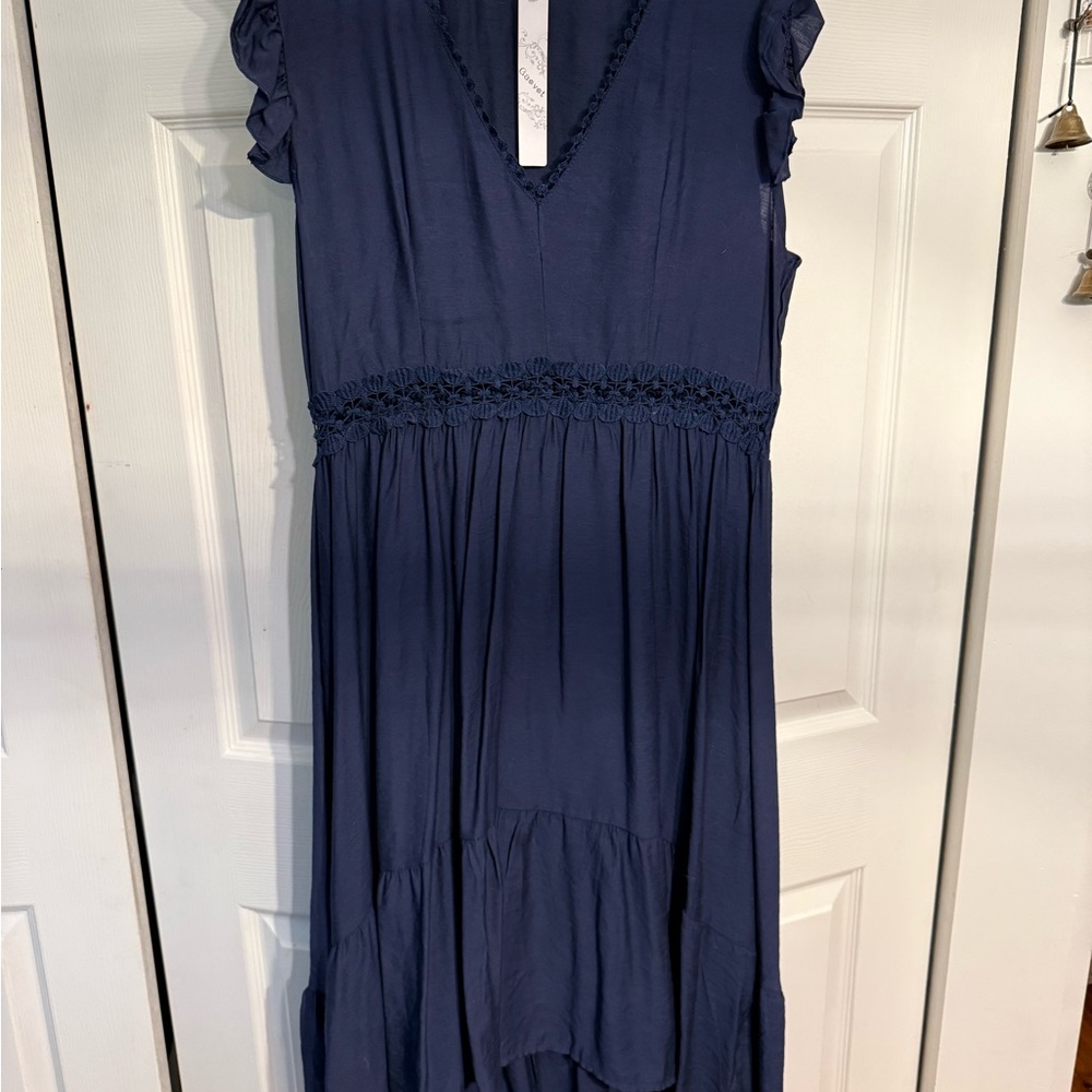 Navy Blue Casual Womens Dress XL